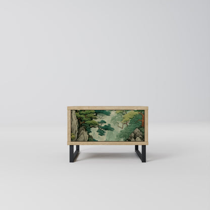 Comodino VERDURE ABYSS in effetto rovere