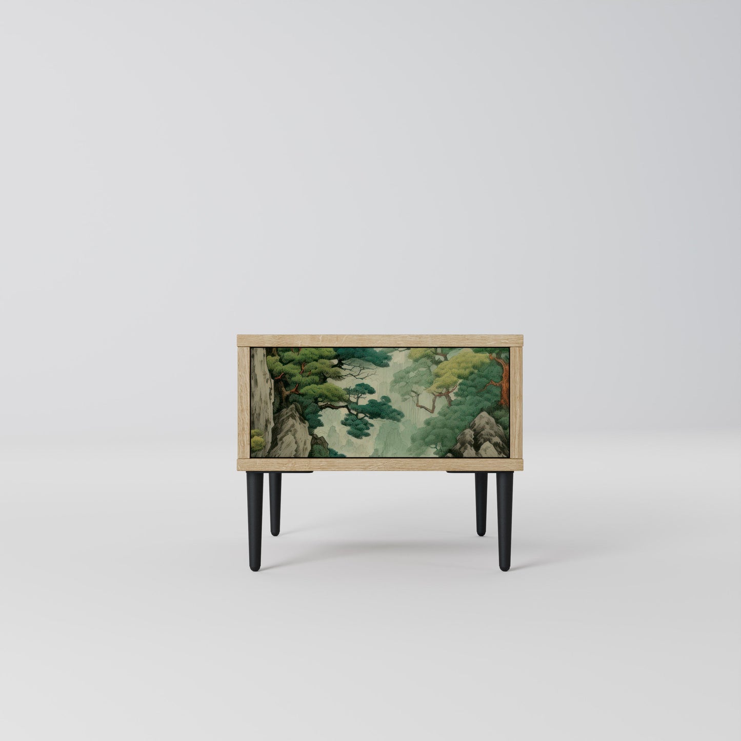 Comodino VERDURE ABYSS in effetto rovere