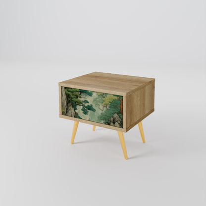 Comodino VERDURE ABYSS in effetto rovere