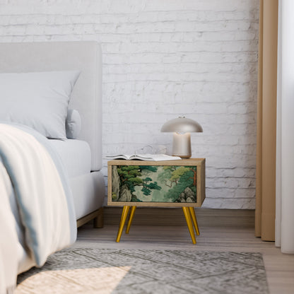 Comodino VERDURE ABYSS in effetto rovere