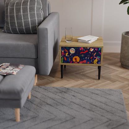Comodino FESTIVE PLEASURES in effetto rovere