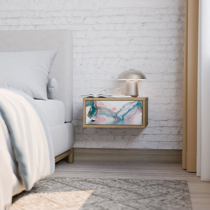 Comodino VELVET CROSSING in effetto rovere