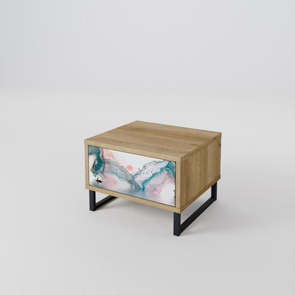 Comodino VELVET CROSSING in effetto rovere