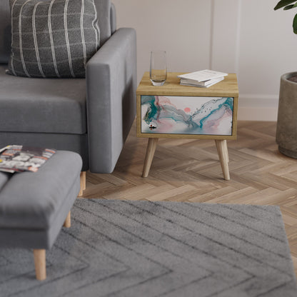 Comodino VELVET CROSSING in effetto rovere