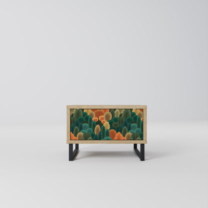 AUTUMN KALEIDOSCOPE Nightstand in Oak Effect