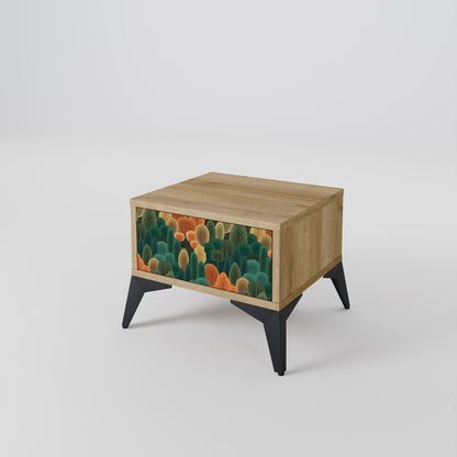 AUTUMN KALEIDOSCOPE Nightstand in Oak Effect