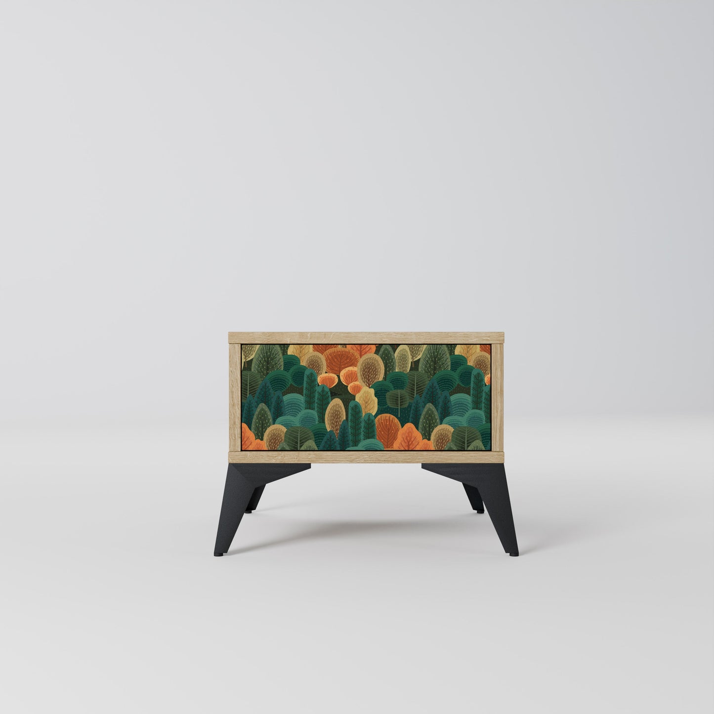 AUTUMN KALEIDOSCOPE Nightstand in Oak Effect