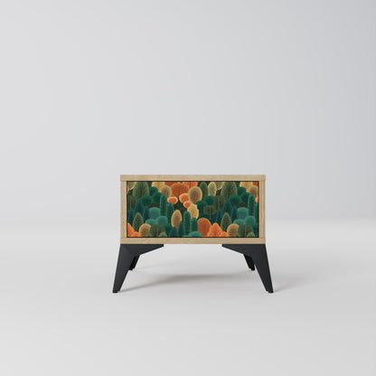 AUTUMN KALEIDOSCOPE Nightstand in Oak Effect