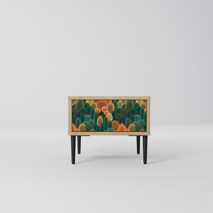AUTUMN KALEIDOSCOPE Nightstand in Oak Effect