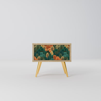 AUTUMN KALEIDOSCOPE Nightstand in Oak Effect