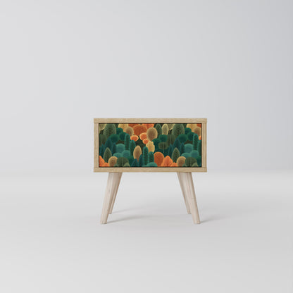 AUTUMN KALEIDOSCOPE Nightstand in Oak Effect