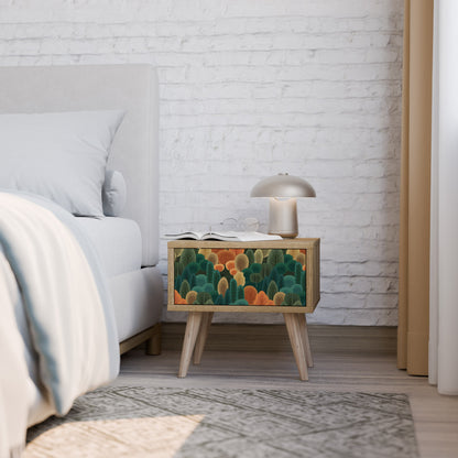 AUTUMN KALEIDOSCOPE Nightstand in Oak Effect