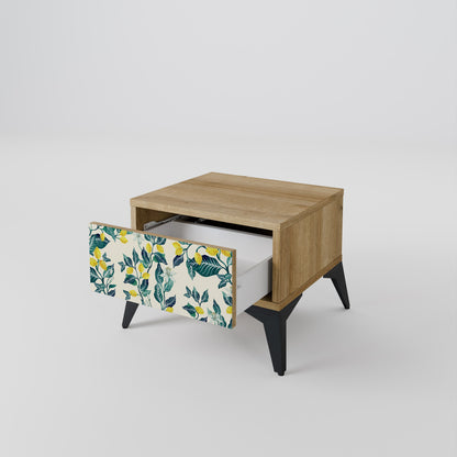 LEMON TREE Nightstand in Oak Effect