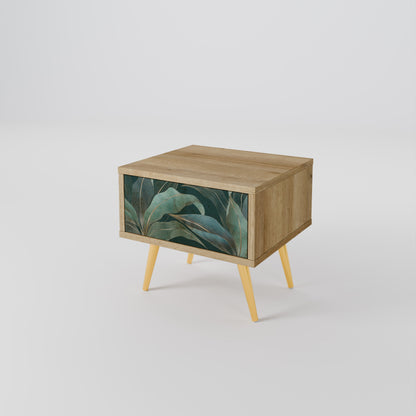 ROYAL GREEN Nightstand in Oak Effect