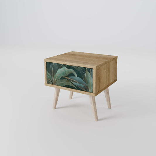 Comodino ROYAL GREEN effetto rovere