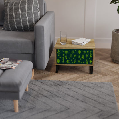 DESERT GREEN Nightstand in Oak Effect