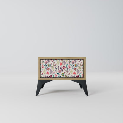 Comodino AUTUMN SUNDRIES in effetto rovere