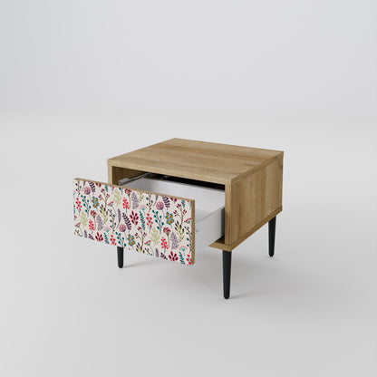 Comodino AUTUMN SUNDRIES in effetto rovere