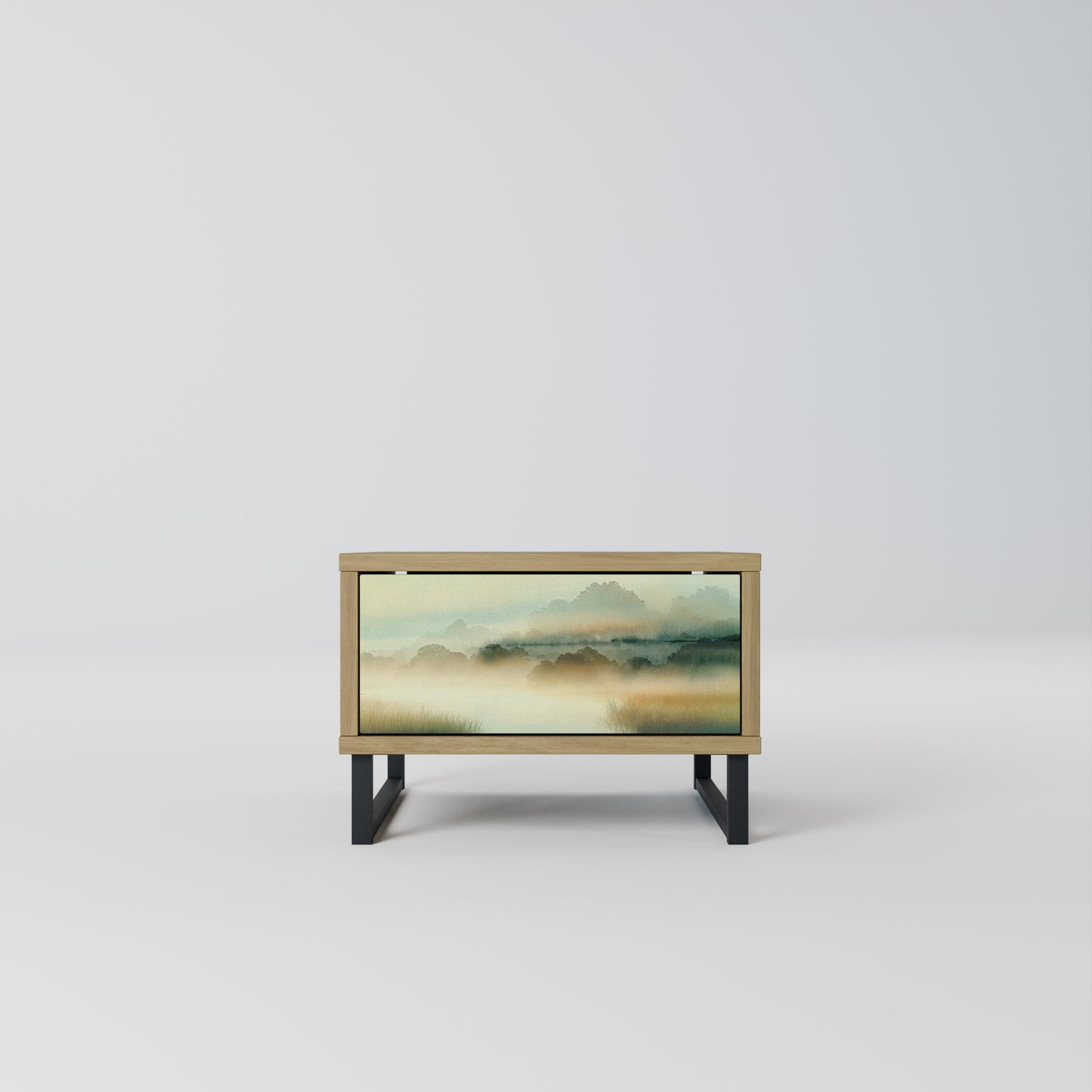 MORNING BY THE LAKE Nightstand in Oak Effect