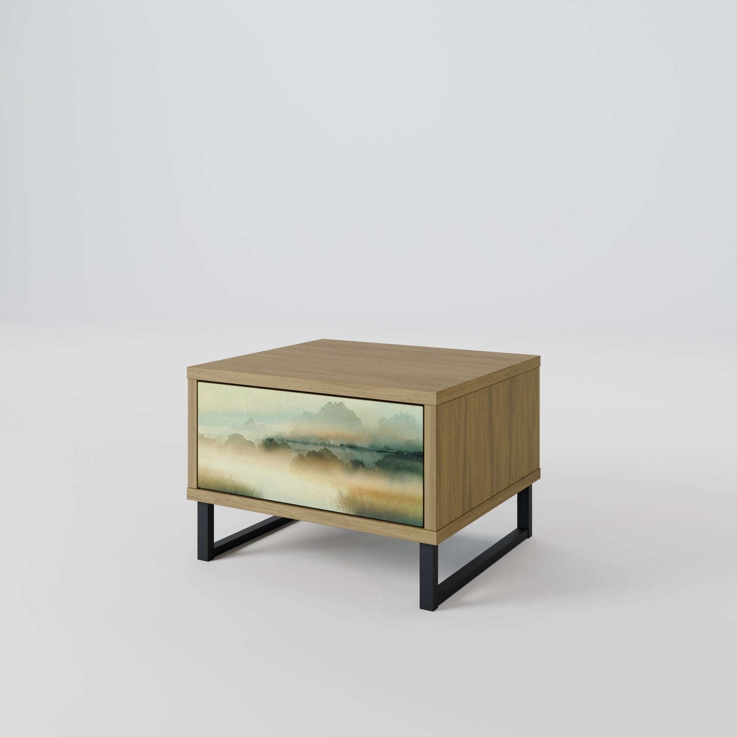 MORNING BY THE LAKE Nightstand in Oak Effect