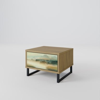 MORNING BY THE LAKE Nightstand in Oak Effect