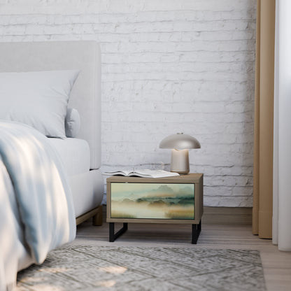 MORNING BY THE LAKE Nightstand in Oak Effect