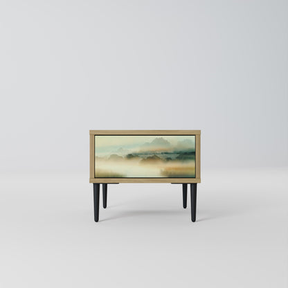 MORNING BY THE LAKE Nightstand in Oak Effect