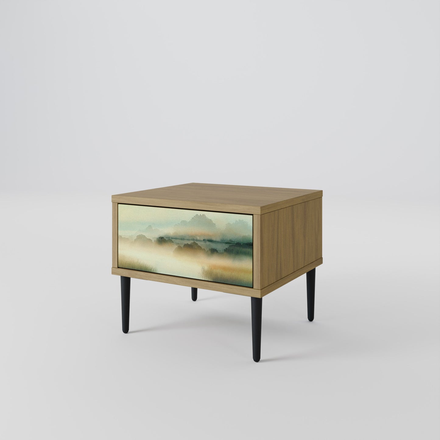 MORNING BY THE LAKE Nightstand in Oak Effect