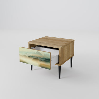 MORNING BY THE LAKE Nightstand in Oak Effect