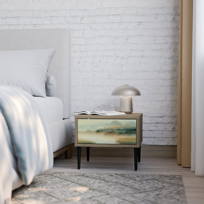 MORNING BY THE LAKE Nightstand in Oak Effect