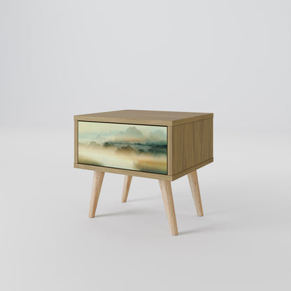MORNING BY THE LAKE Nightstand in Oak Effect