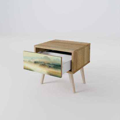 MORNING BY THE LAKE Nightstand in Oak Effect