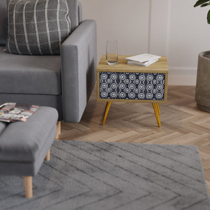 Comodino GRAPHITE EYES effetto rovere