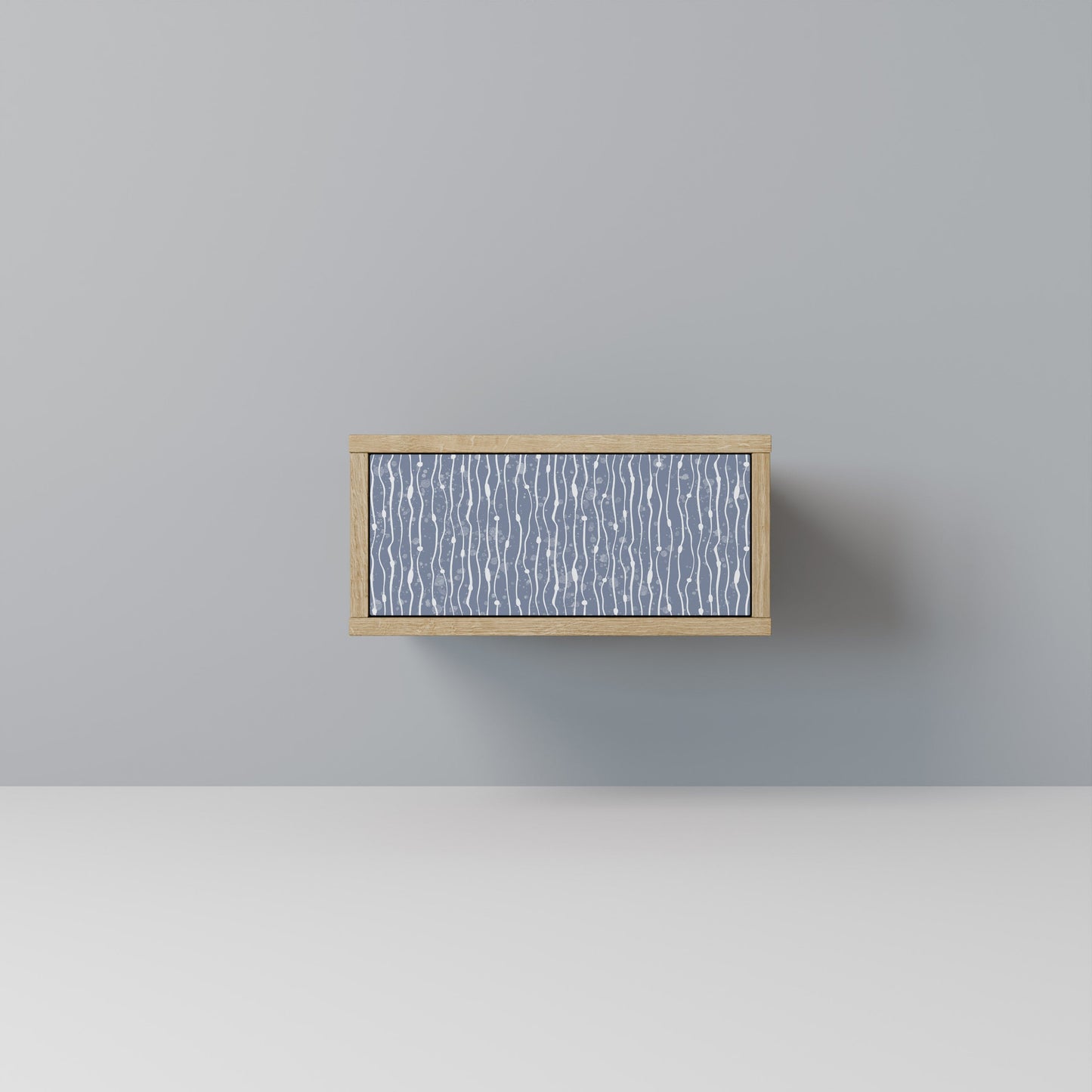 Comodino GRAPHITE RAIN in effetto rovere