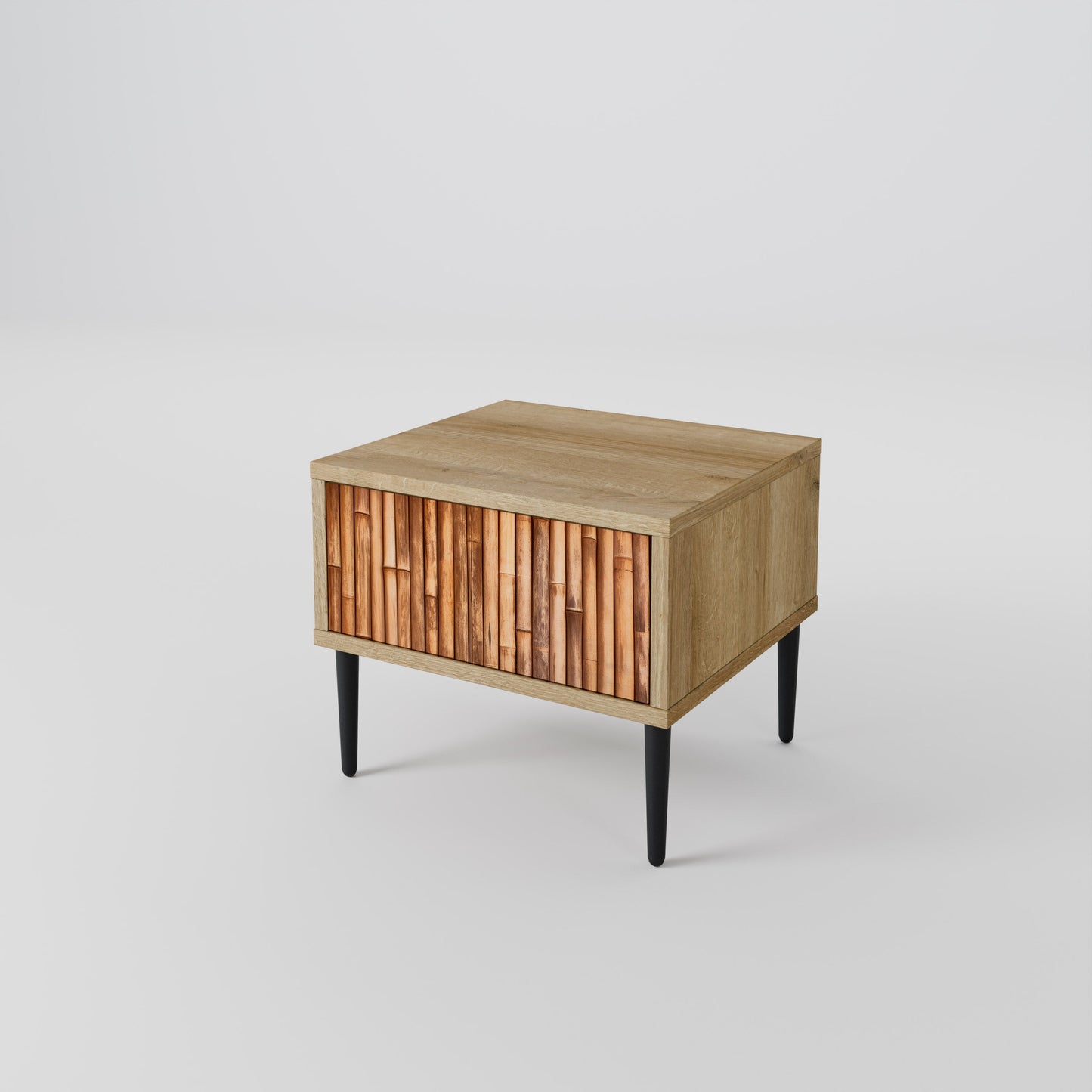 Comodino in LEGNO NATURALE effetto rovere