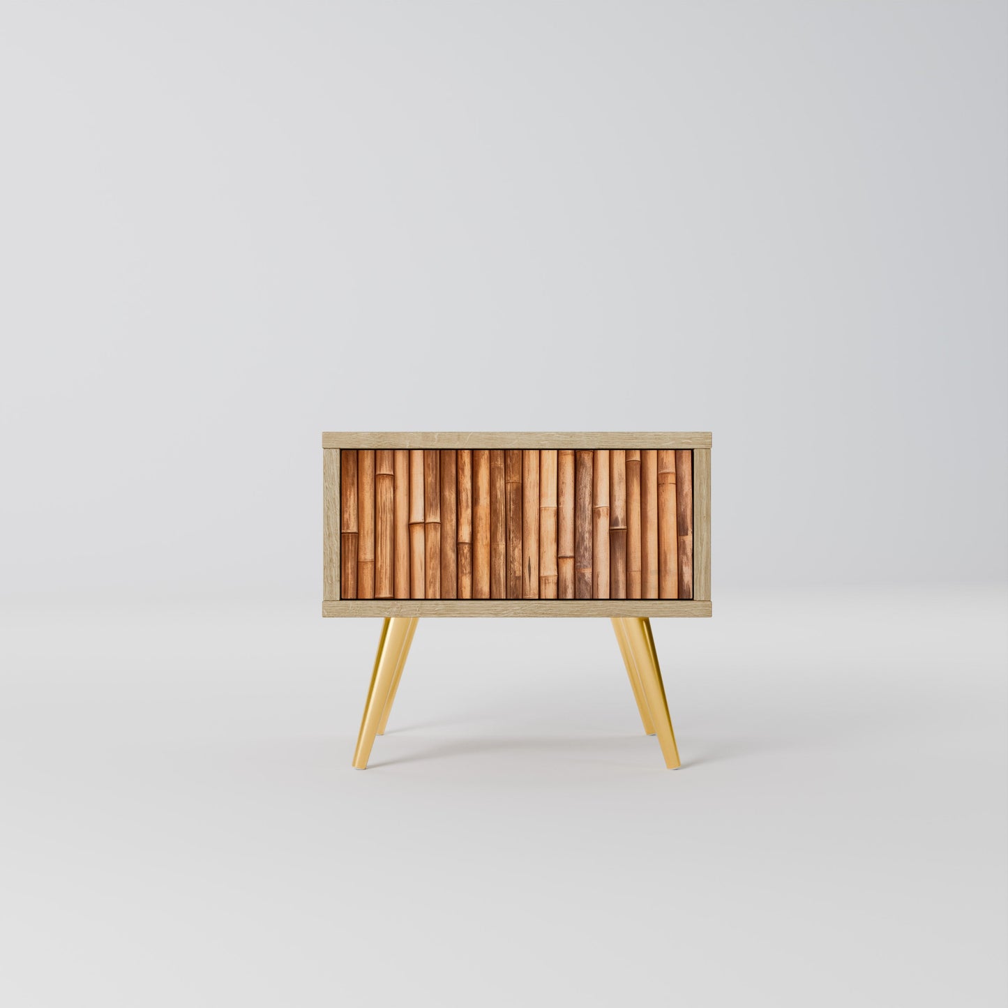 Comodino in LEGNO NATURALE effetto rovere