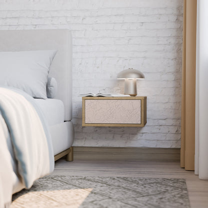 Comodino CERAMIC TEXTURE in effetto rovere