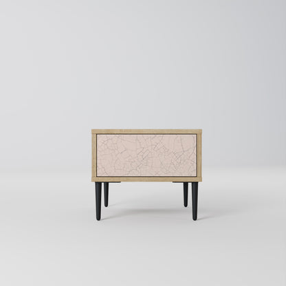 Comodino CERAMIC TEXTURE in effetto rovere