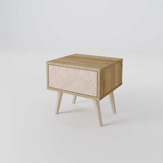 Comodino CERAMIC TEXTURE in effetto rovere