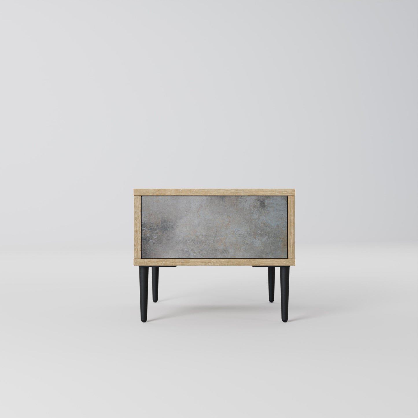 CONCRETE WALL Nightstand in Oak Effect