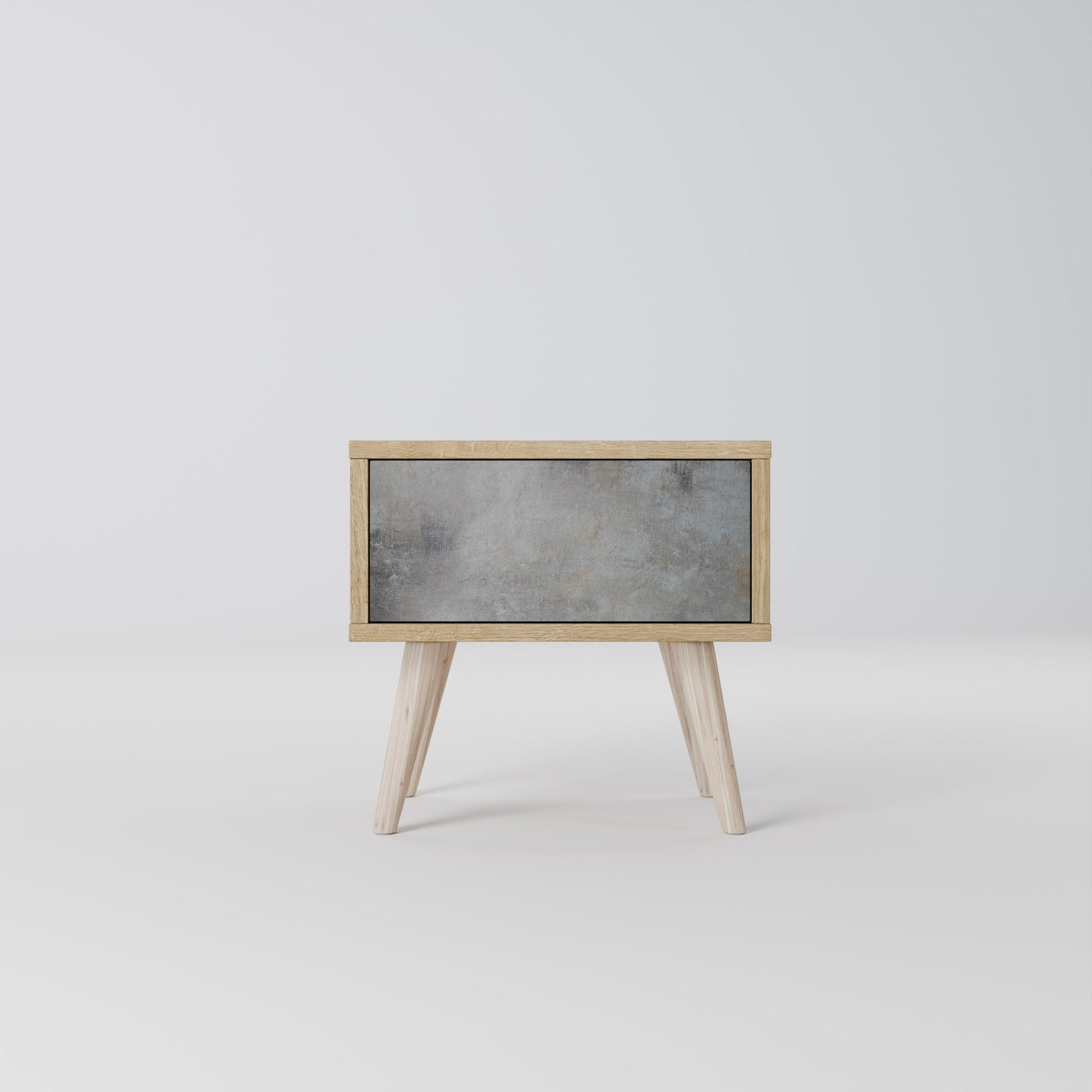 CONCRETE WALL Nightstand in Oak Effect