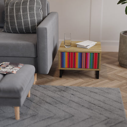 Comodino ETNICO MESSICANO in effetto rovere