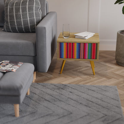 Comodino ETNICO MESSICANO in effetto rovere