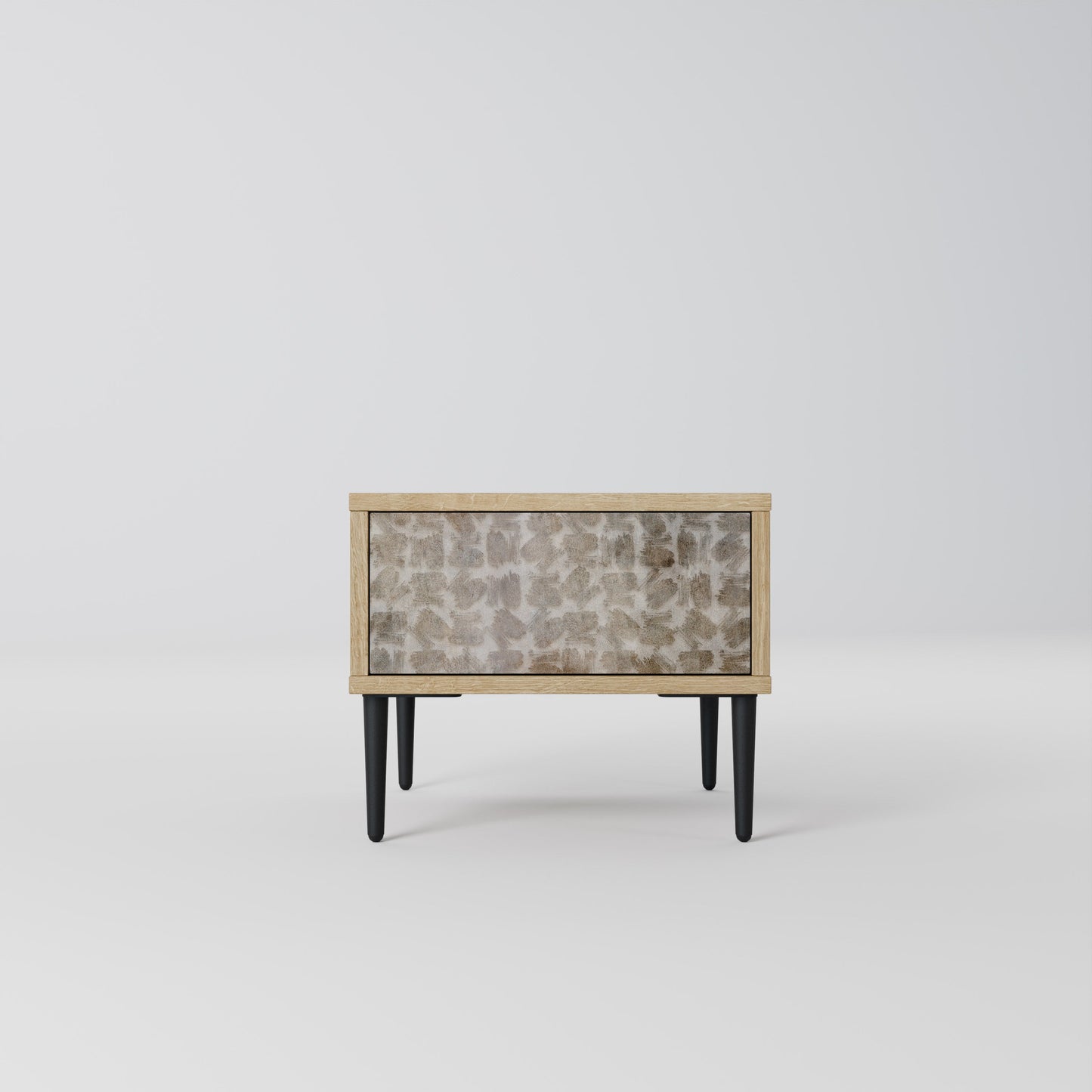 SLIGHTLY BLURRED Nightstand in Oak Effect