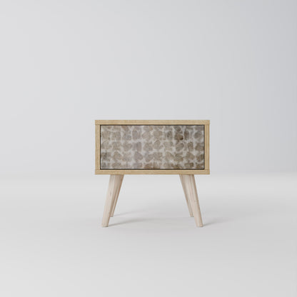 SLIGHTLY BLURRED Nightstand in Oak Effect