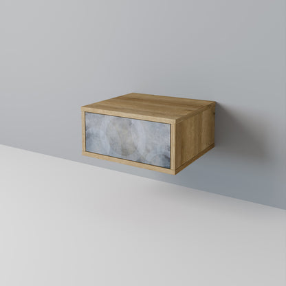 Comodino MUTED ARC effetto rovere