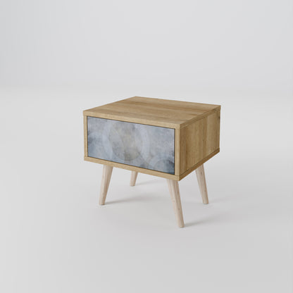 Comodino MUTED ARC effetto rovere