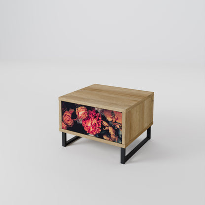 Comodino NEVERENDING BLOOM effetto rovere