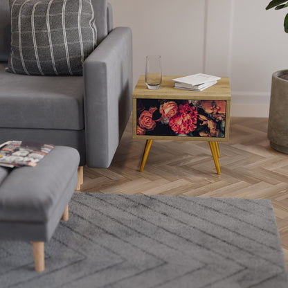 Comodino NEVERENDING BLOOM effetto rovere