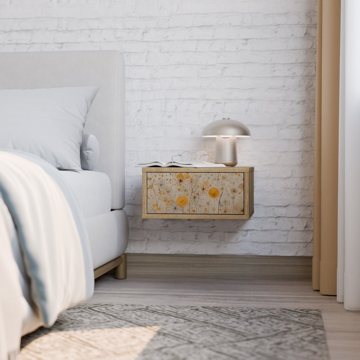 Comodino MORNING GLADE effetto rovere